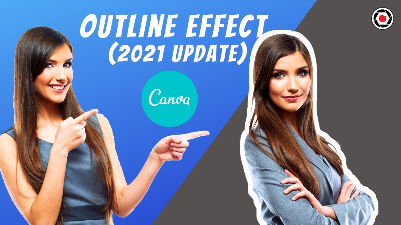 How To Add A White OUTLINE To Your Image In CANVA - 2021 UPDATE