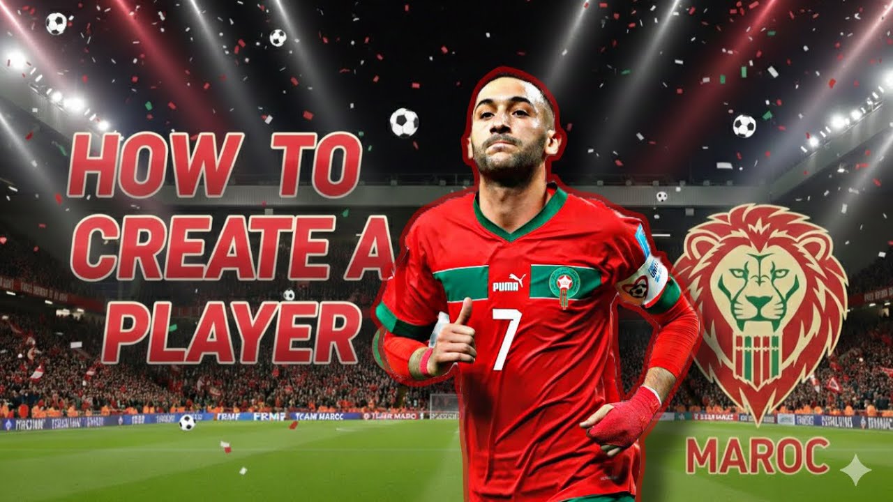How to create HAKIM ZIYECH in EA FC 26 - TUTORIAL Face Creation
