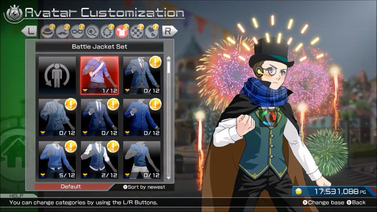 Pokken Tournament - Outfits for Male Avatar & Advisor