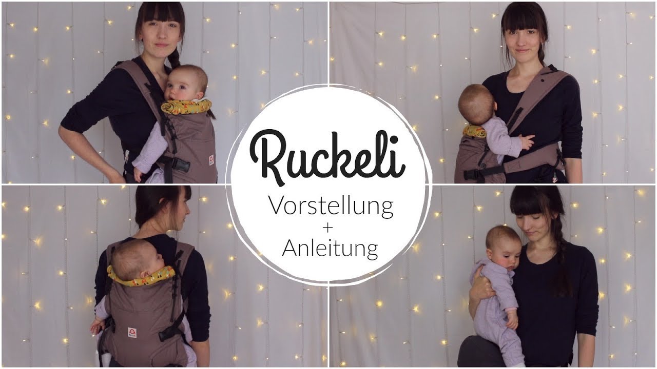 Ruckeli Babytrage | Vorstellung & Anleitung | Bauch-, Rücken- und Hüfttrageweise