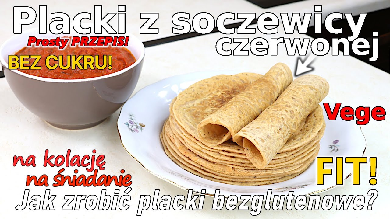 Jak zrobić placki z SOCZEWICY czerwonej - Przepis na placki BEZGLUTENOWE
