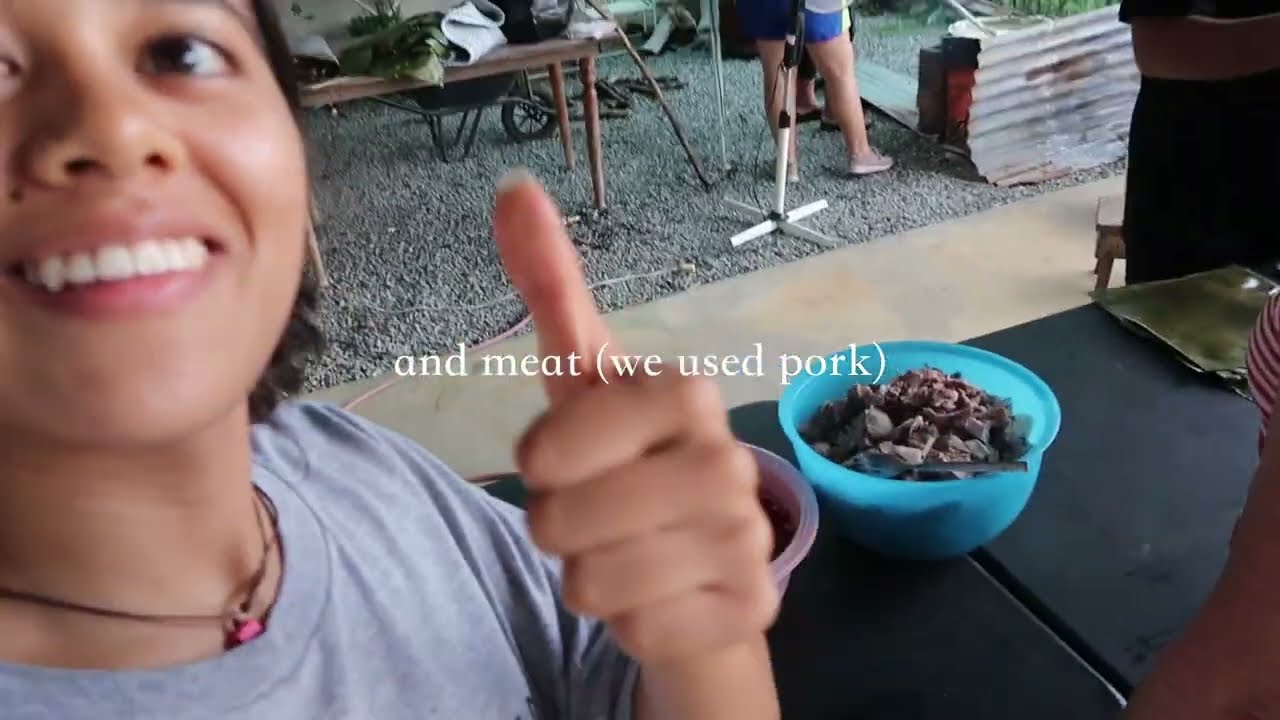 making tamales in Costa Rica