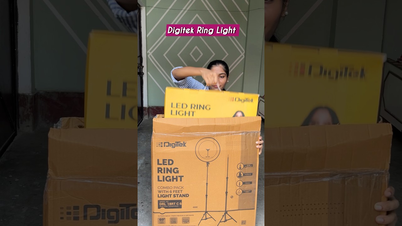 Digitek Ring Light Review 🤩👍 #shorts #digitekringlight #unboxing