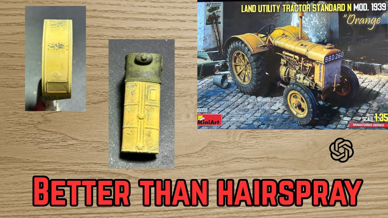 Это лучше, чем лак для волос? – Miniart 1/35 Land Utility Tractor Standard N | Часть 2