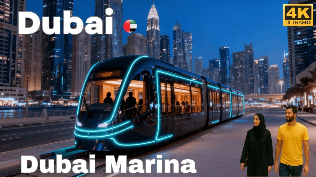 🇦🇪 Dubai Marina JBR [4K] | Marina Towers, Marina Boat Cruise Evening Walking | Dubai Night Tour.