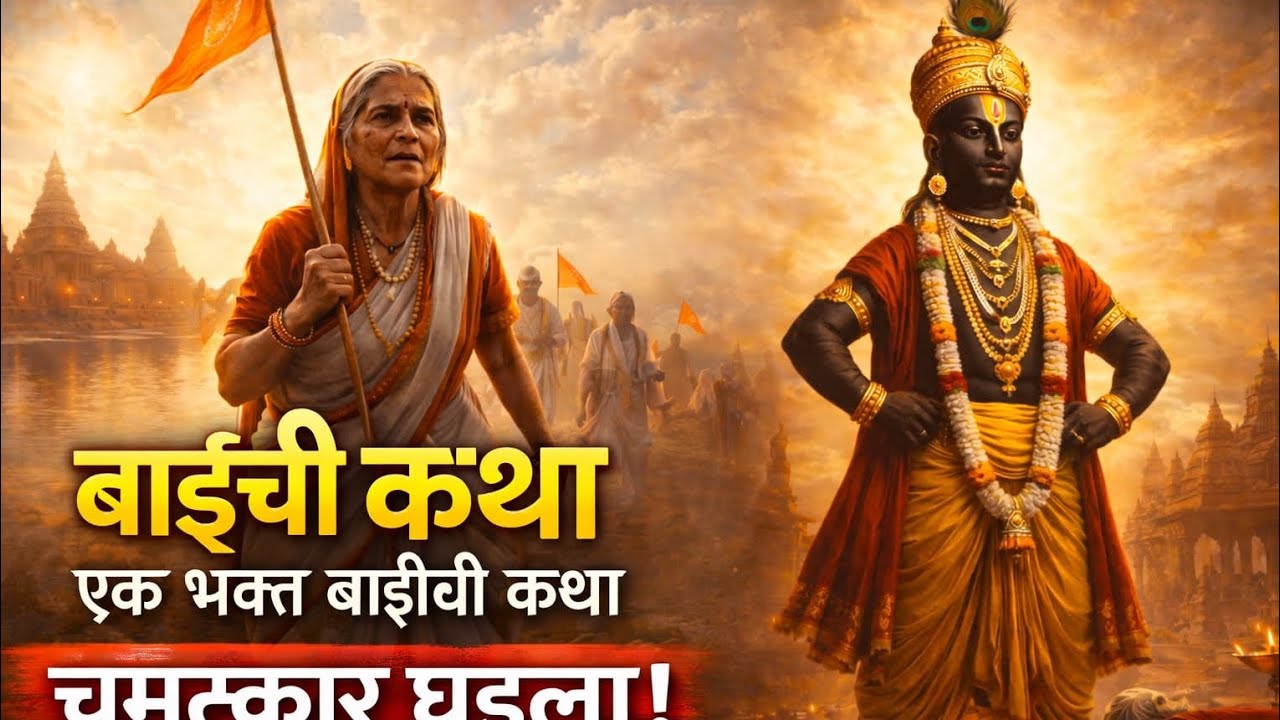 🌼 खरी भक्ती असेल तर विठ्ठल भेटतो – संत जनाबाईंची कथा#marathibhakti