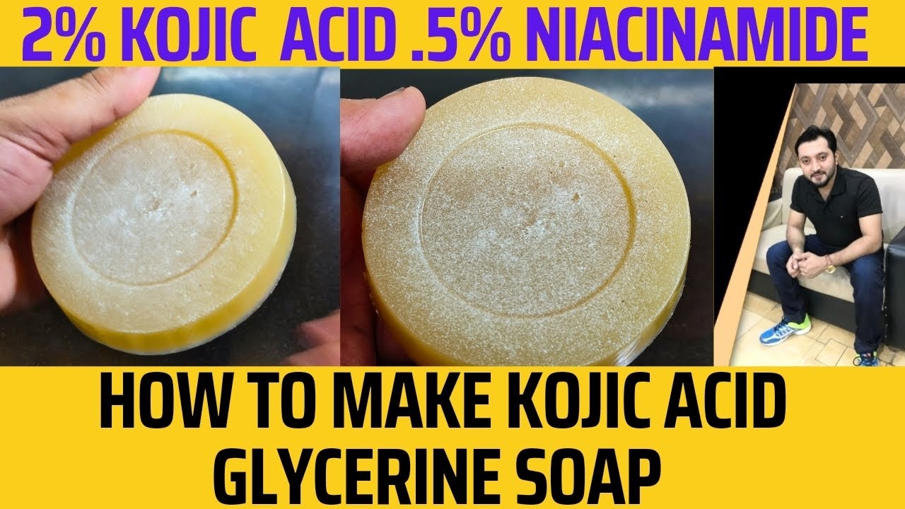 How to make Kojic acid soap | How to make Kojic acid  Niacinamide & Alpha arbutin whitening Soap .