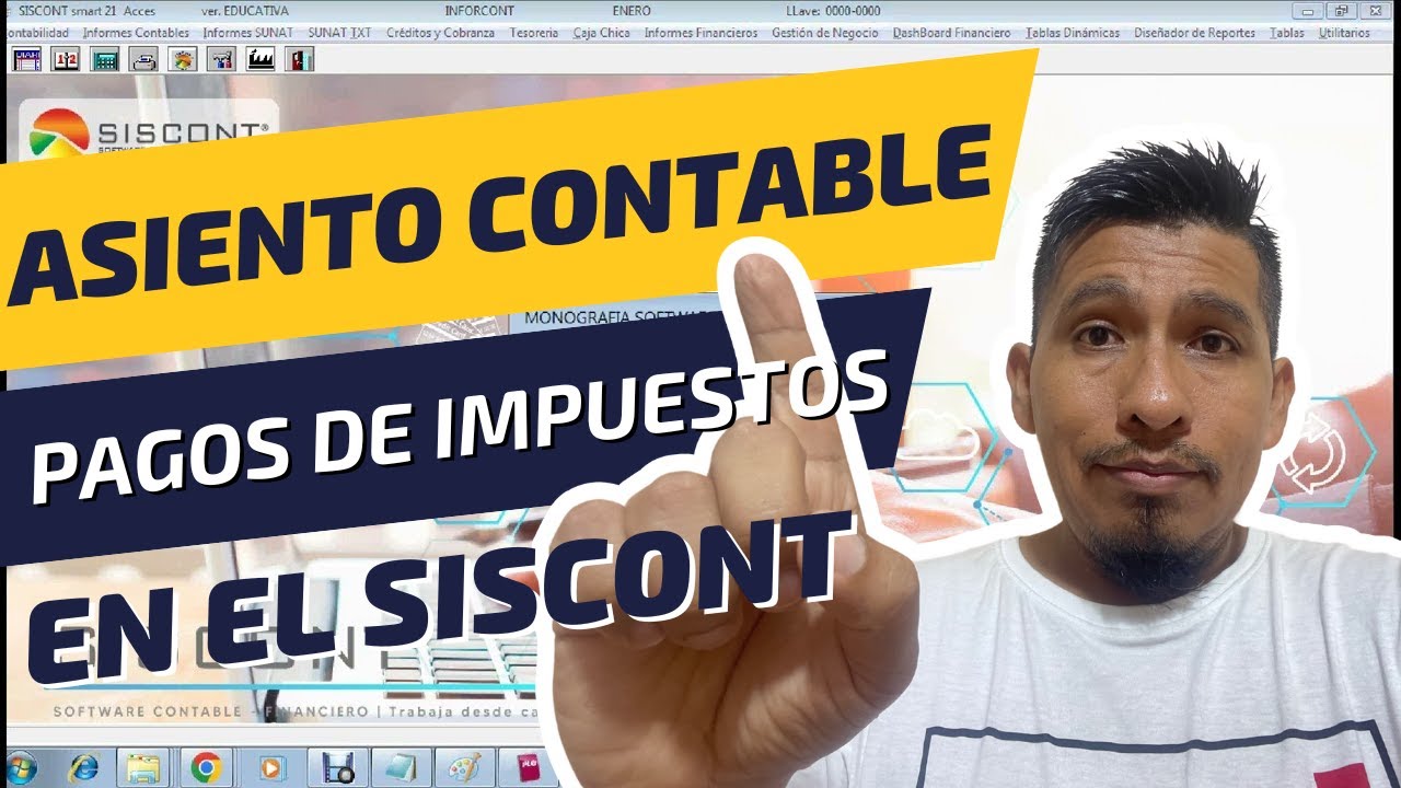 📌 ASIENTO CONTABLE PAGO DE IMPUESTOS  👉 SISCONT SIRE