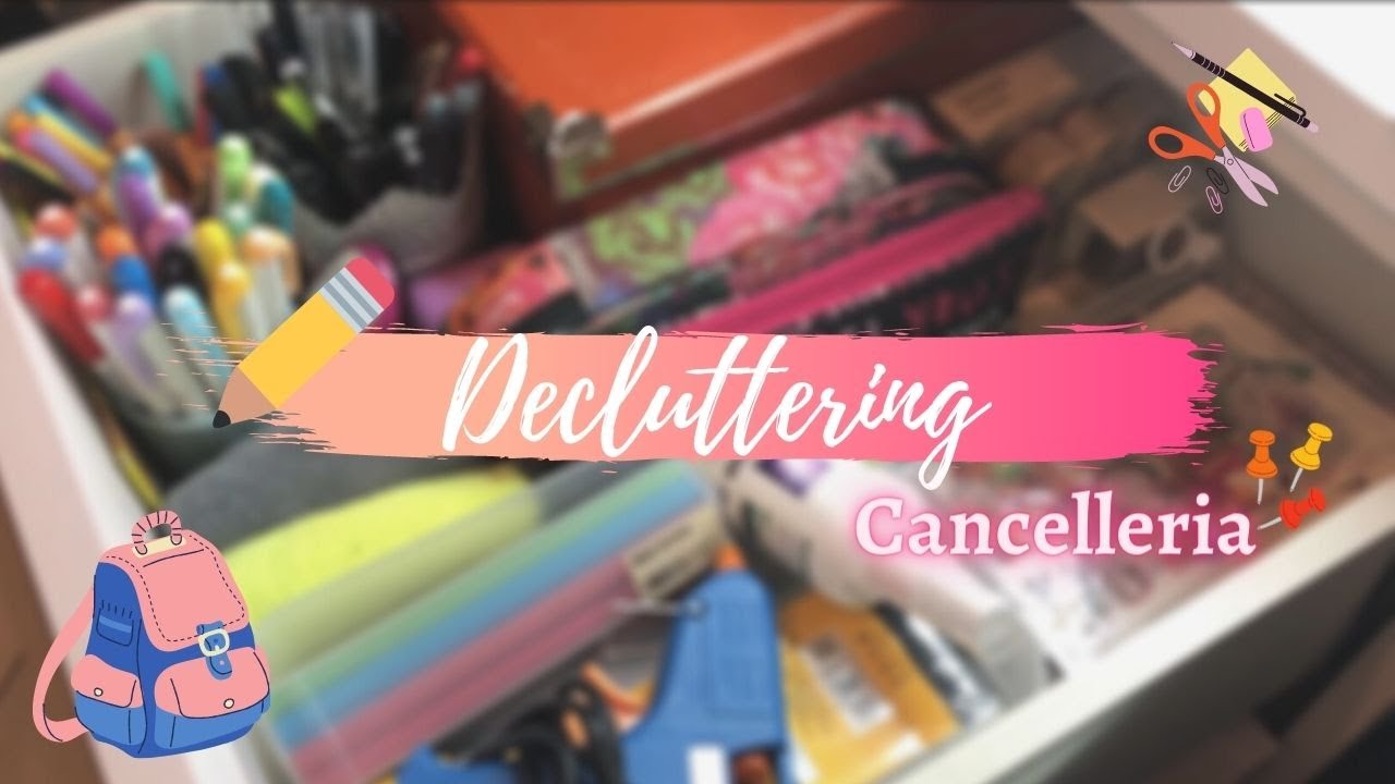 DECLUTTERING E ORGANIZZAZIONE CASSETTO CANCELLERIA | pt.1 | 🤯📚