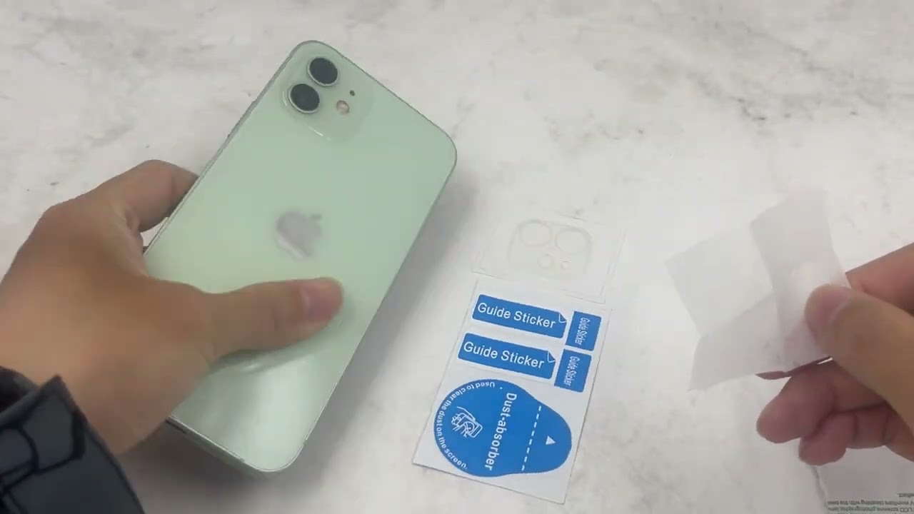 The steps to install the screen protector and camera protector.