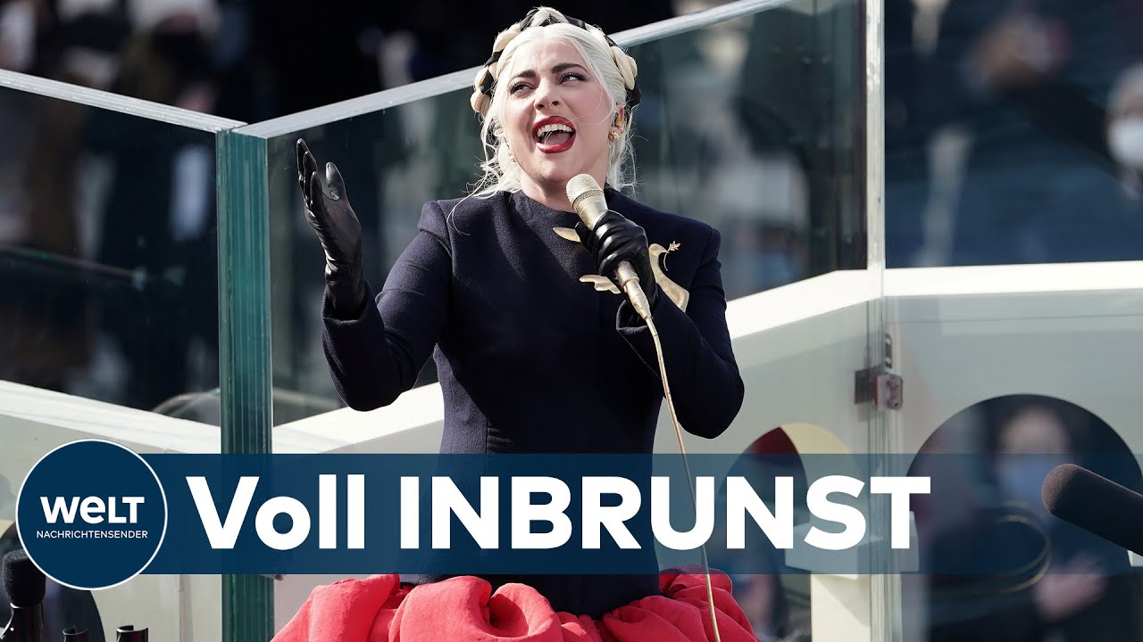 STARS FÜR BIDEN: Lady Gaga singt bei Bidens Amtseinführung US-Nationalhymne