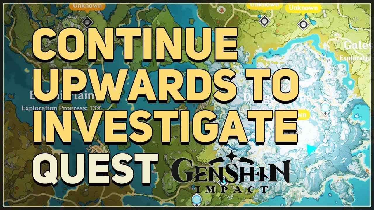 Continue upwards to investigate Genshin Impact In the Mountains