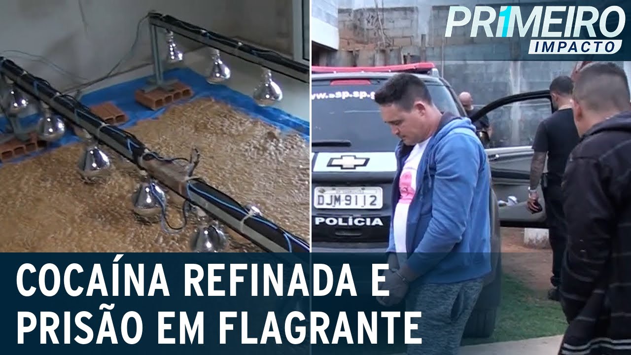 Sítio da refinaria: dois são presos com 133 quilos de cocaína | Primeiro Impacto (14/11/22)