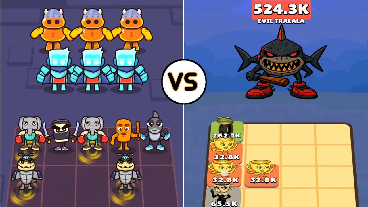 Brainrot Evolution vs Brainrot Battle - Auto Chess gameplay video | ep 1