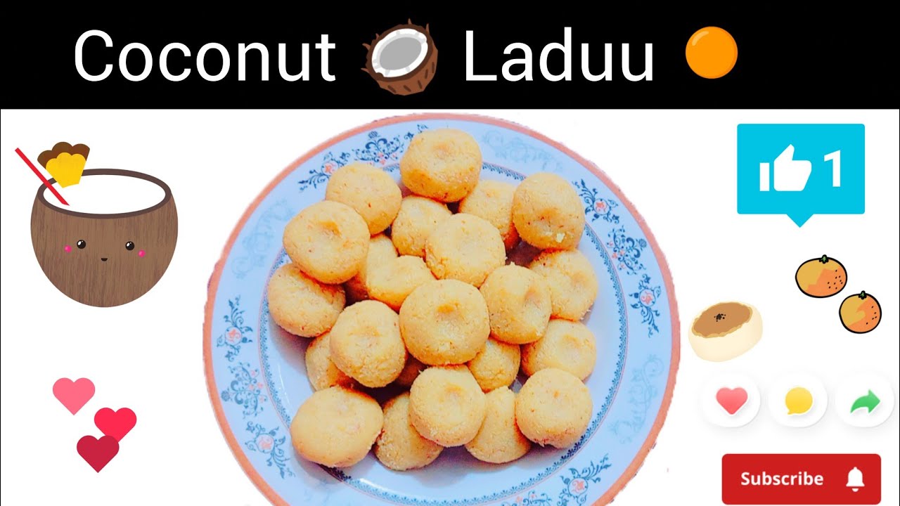 Coconut Laduu 🥥🟠| Yummy recipe 😋||Star Food World 🌎✨