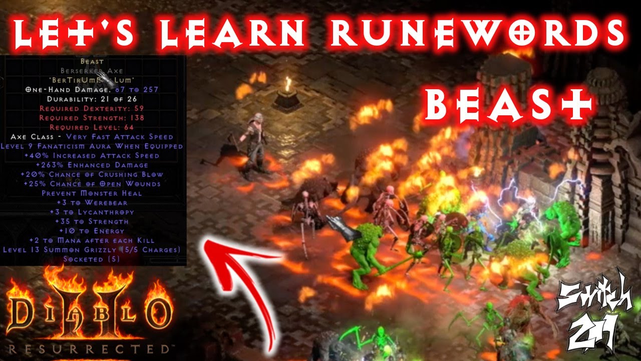 Let's Learn Runewords: Beast - Diablo 2 Resurrected