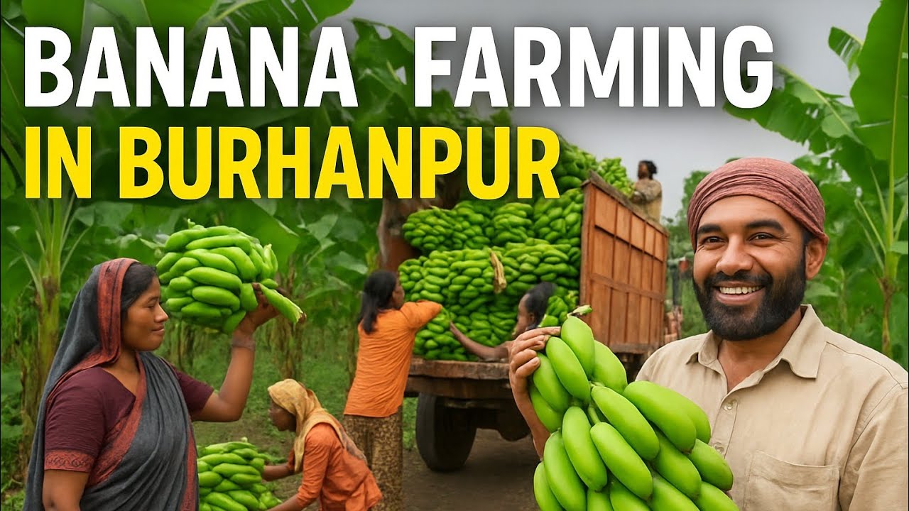 Banana 🍌 Farm in Madhya Pradesh 