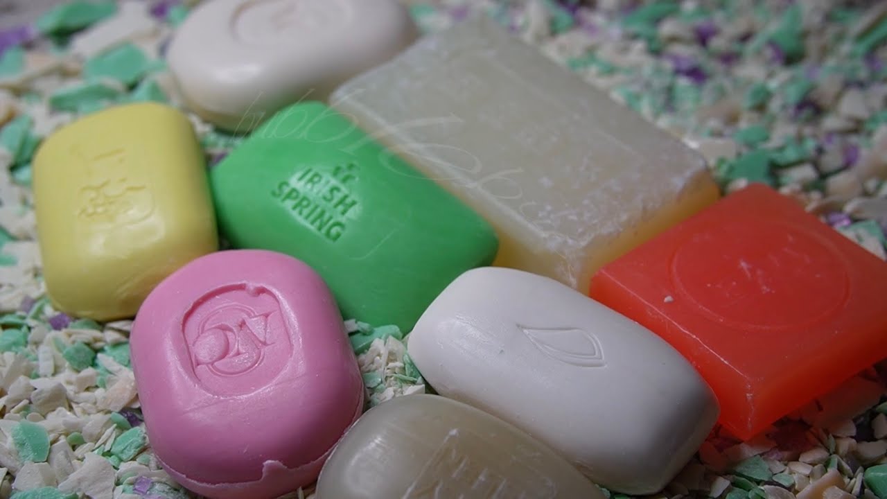 SOAP ASMR 🍑🍀🍋🌸 Soap Tapping and Cutting Tingle Guarantee Satisfying Sleep Sounds Relaxation 💤💤💤