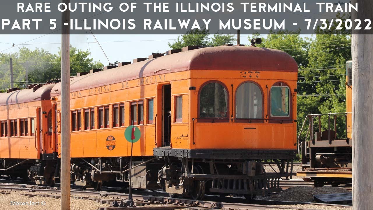 Illinois Terminal Orange Sets Out - Trolley Weekend 2022 Part 5 - Illinois Railway Museum - 7/3/2022