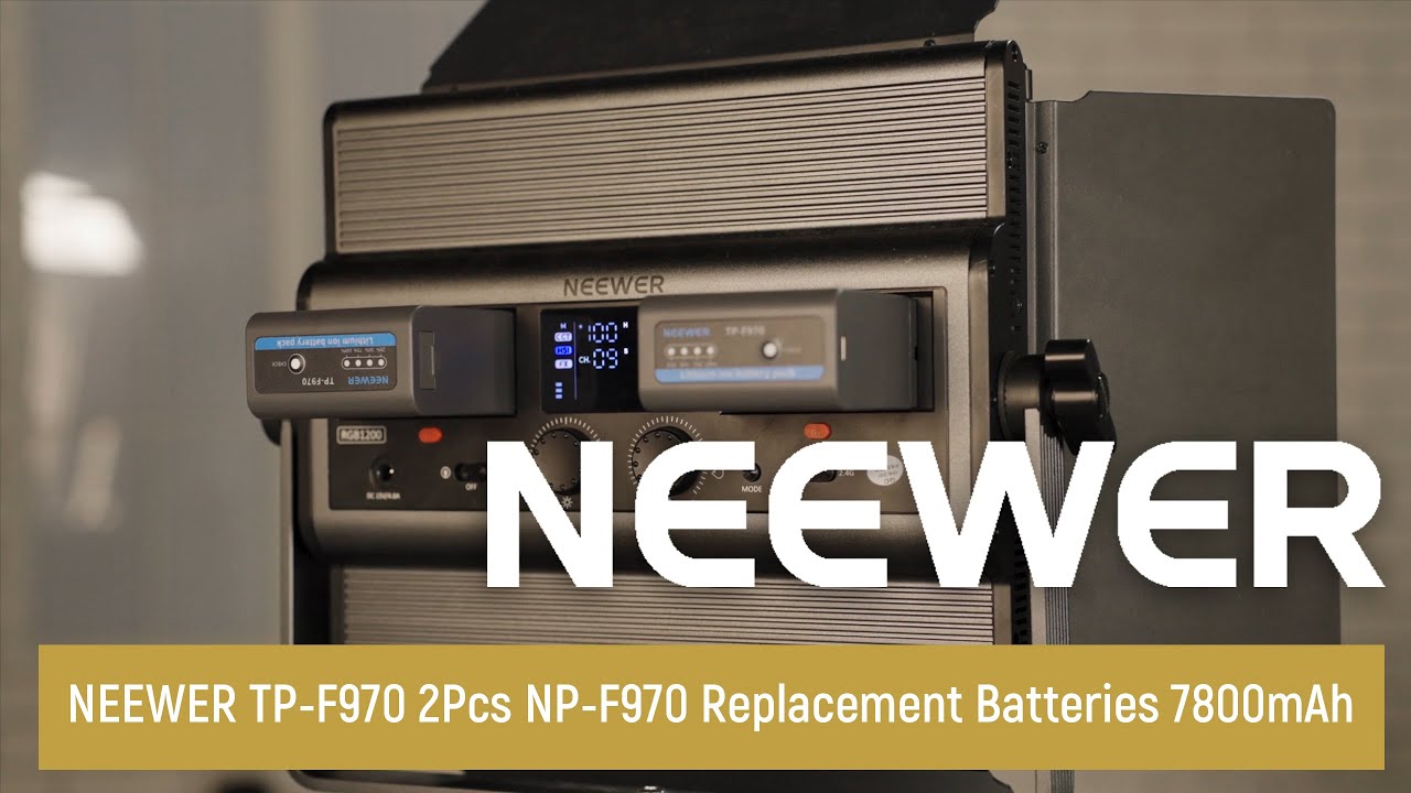 Introducing the NEEWER TP-F970 2Pcs NP-F970 Replacement Batteries 7800mAh