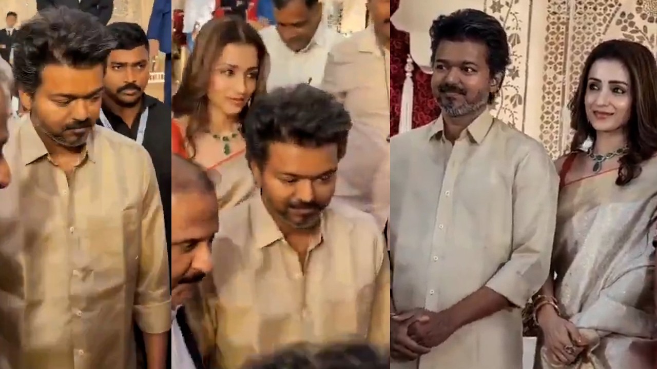 💛 🅲🅾🆄🅿🅻🅴 🅶🅾🅰🅻🆂 💛 TVK Vijay Along With Trish Krishnan Spotted at Private Wedding | Nakshatra Daily