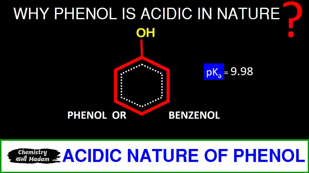 Why Phenol is acidic  in nature |  PHENATE ION | Acidic nature of phenol | Phenoxide ion