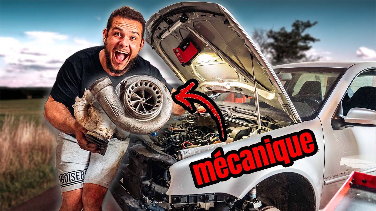 Dépouillage et remontage de la golf (les 1200CV sont bien la) !