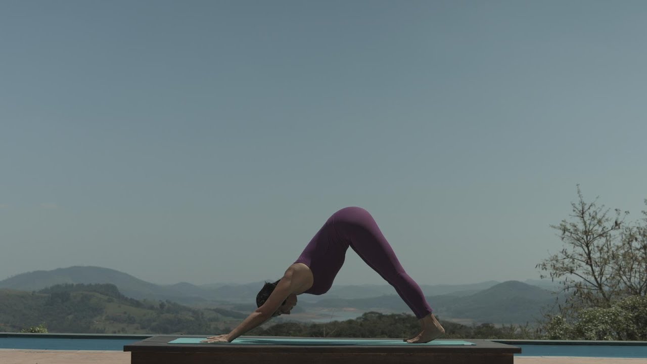 Posi&ccedil;&atilde;o de yoga - sauda&ccedil;&atilde;o ao Sol - surya namaskar | Camila Reitz