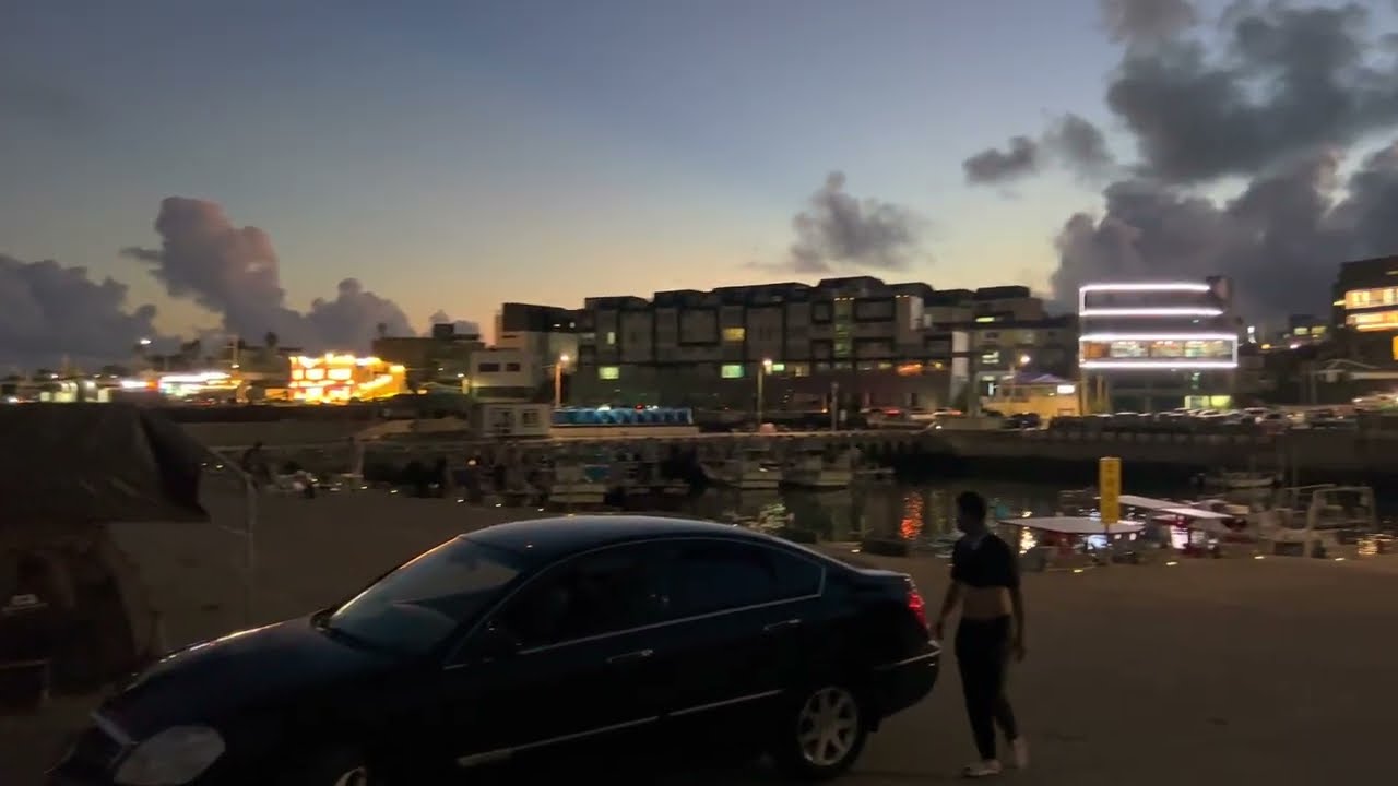 Evening walk in Beophwan port, Seogwipo 제주 서귀포 법환포구