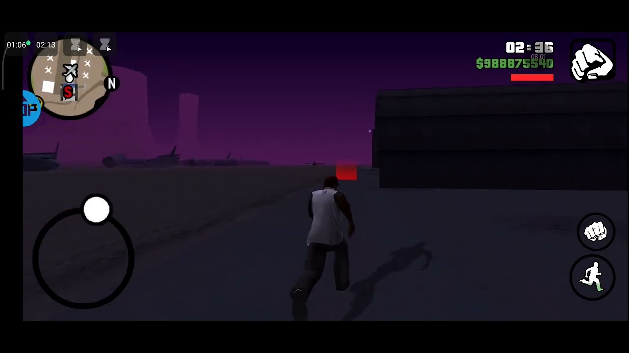 CJ destroyed a plane with remote explosives#30