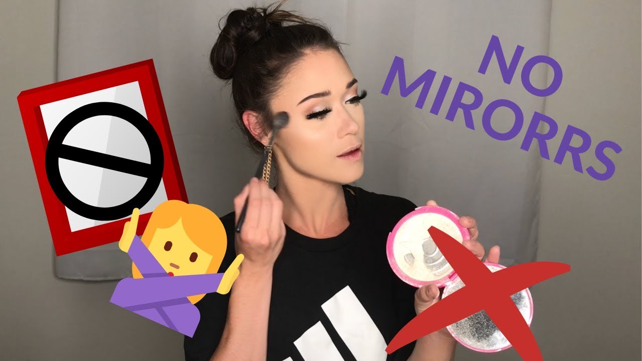DOING MY MAKEUP WITHOUT A MIRROR CHALLENGE