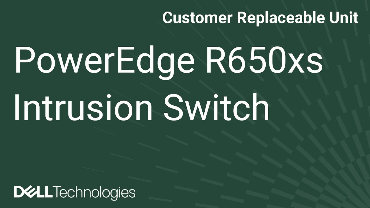 Dell  PowerEdge R650xs: Remove/Install Intrusion Switch