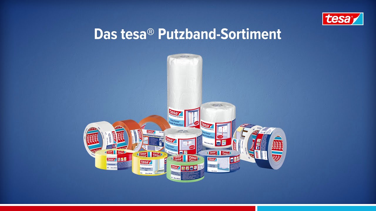 Das tesa&reg; Putzband Sortiment &ndash; unser Profi-Sortiment f&uuml;r alle Fassaden- und Putzarbeiten