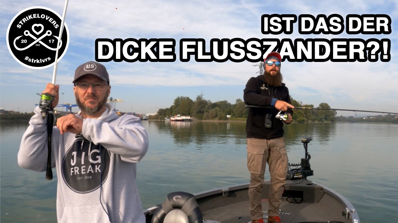 Boots-Angeln auf ZANDER (Donau) 🎣❤️ Spinnangeln im Fluss mit Gummifisch und Wobbler