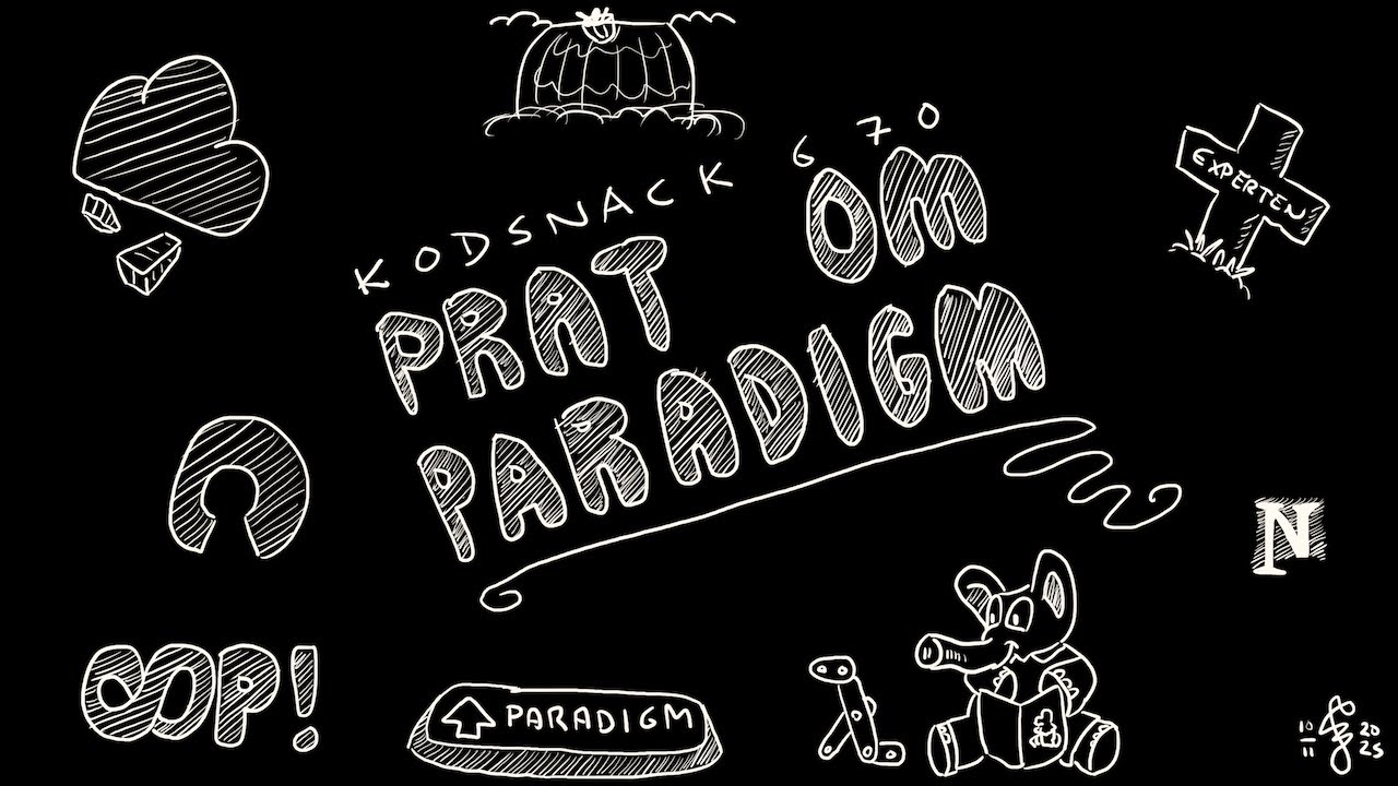 Prat om paradigm, med Daniel Raniz Raneland och Johan Thelin 