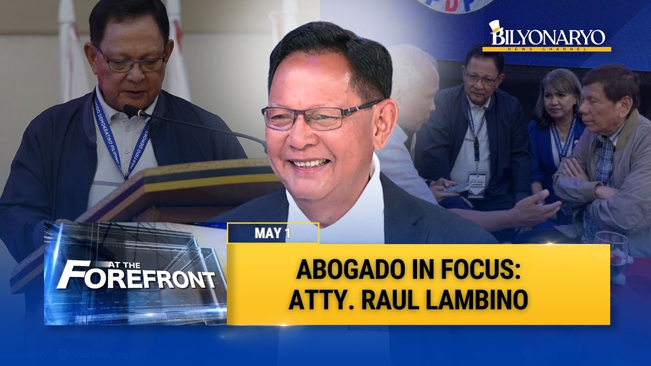 At The Forefront: Abogado in Focus: Atty. Raul Lambino