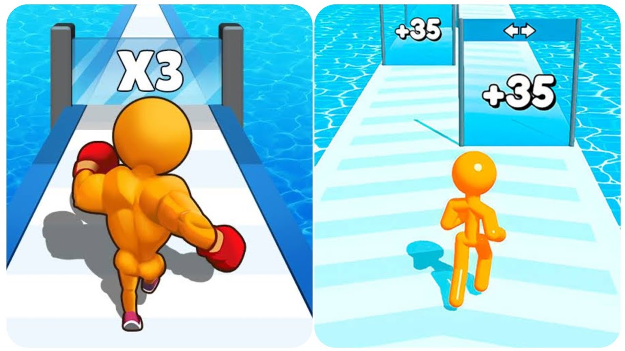 Tall Man Run Vs Level Up Runner Top Level Gameplay