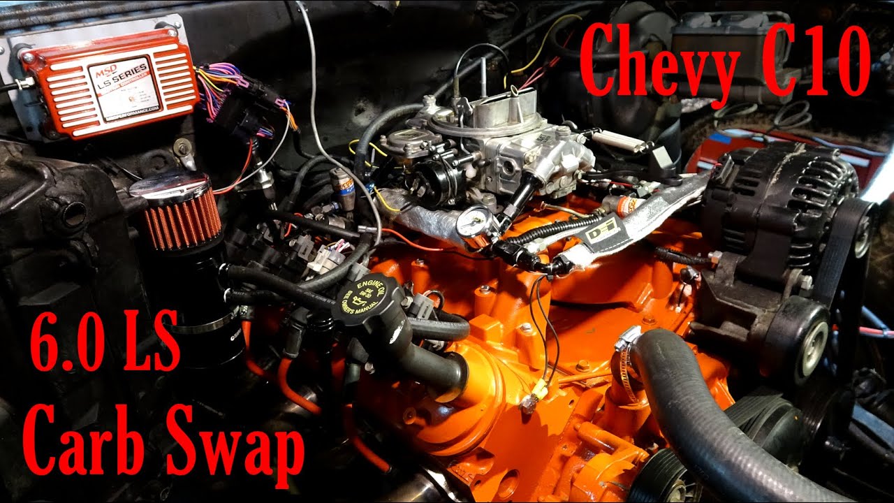 Chevy C10 Muscle Truck - Carb Swap of Cammed 6.0 LS - First Start