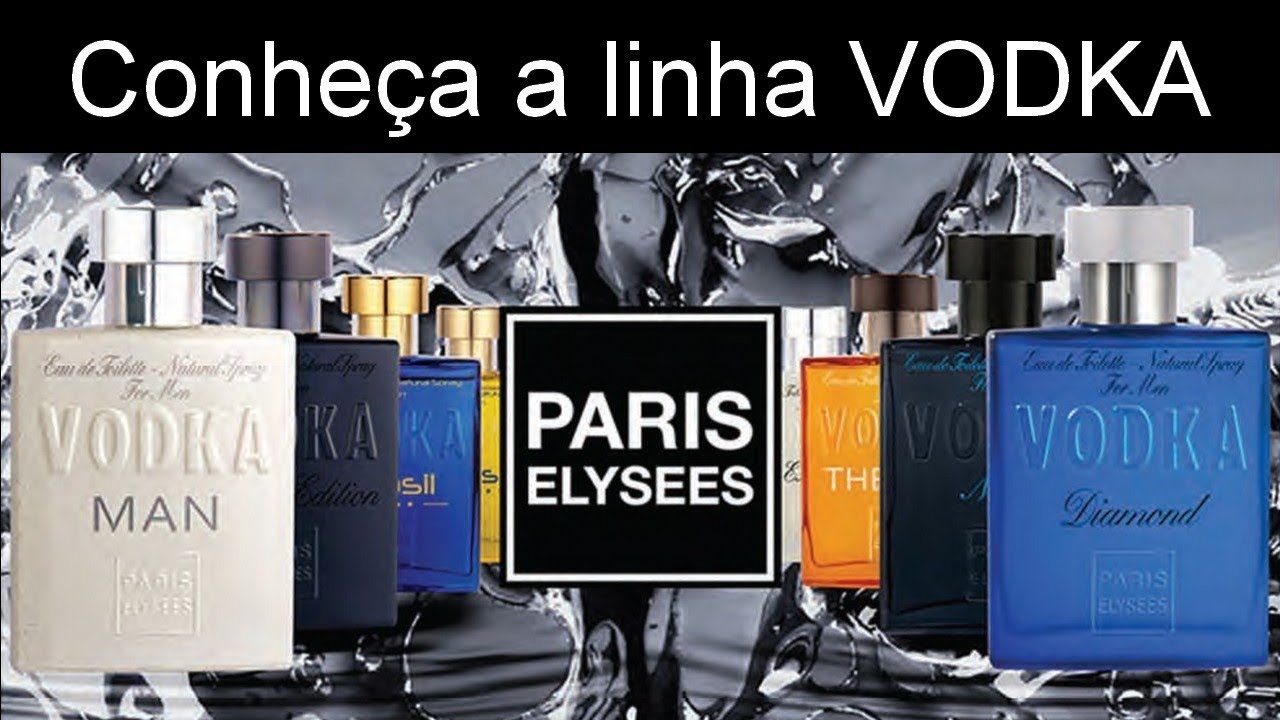 Perfumes VODKA de Paris Elysees