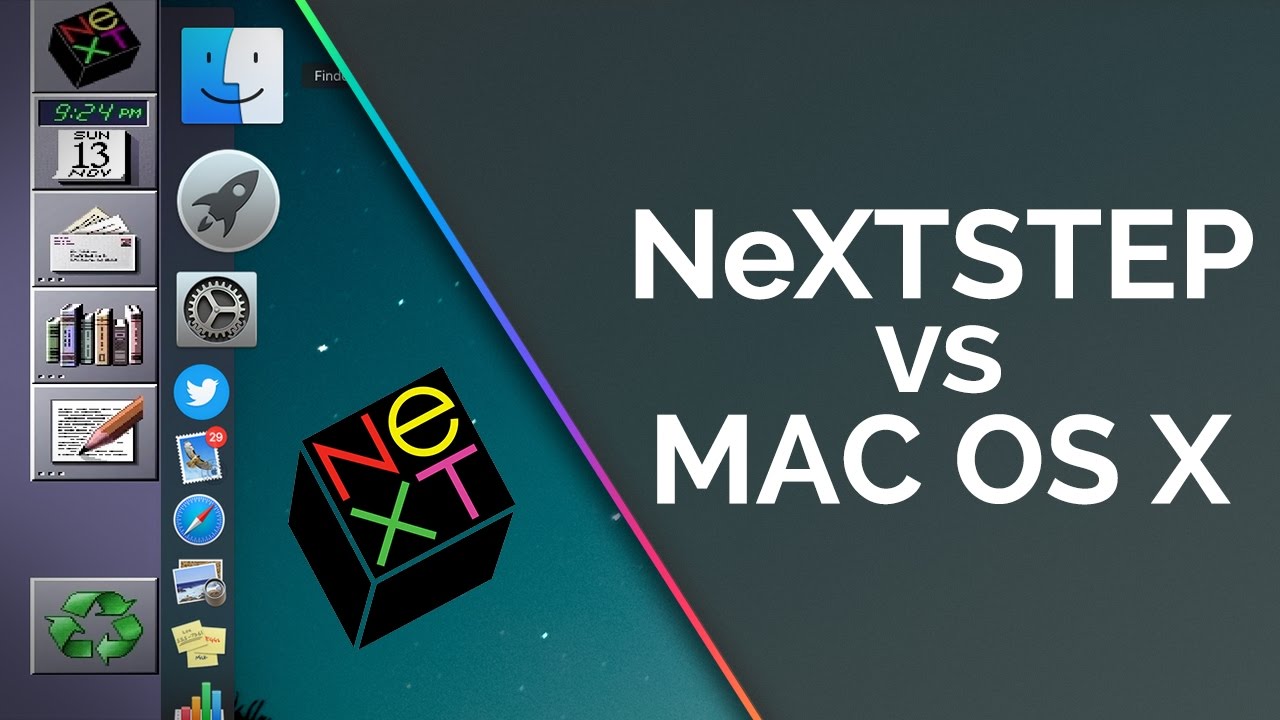 NeXTSTEP vs Mac OS X - System Demo and Comparison