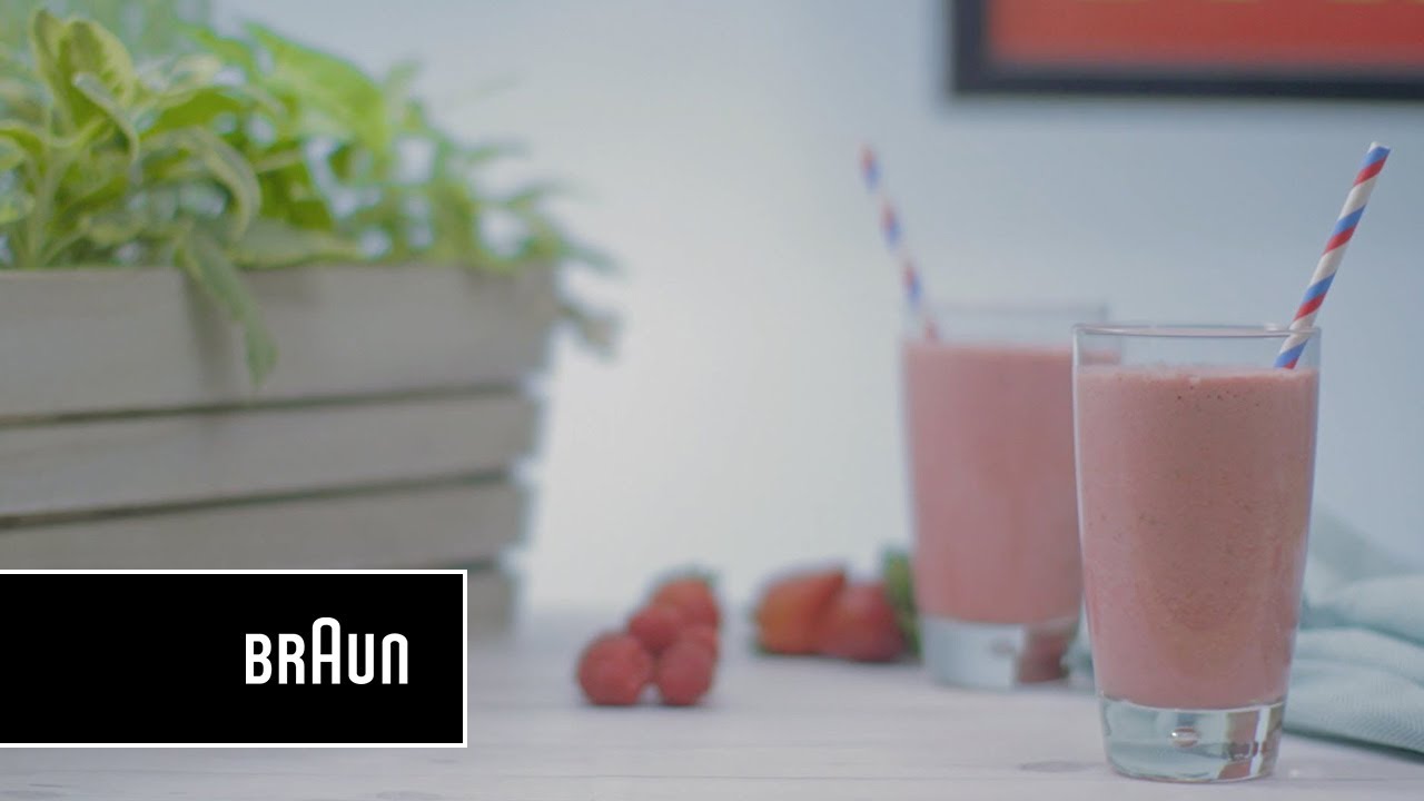 Strawberry, Raspberry & Pomegranate Smoothie | Braun PureMix Blender