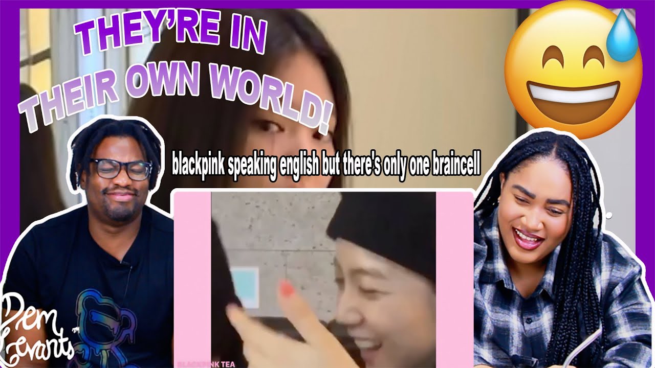 Blackpink speaking english but there's only one braincell| REACTION