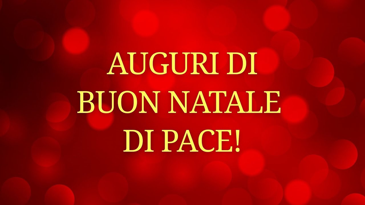 Auguri di Buon Natale di pace!