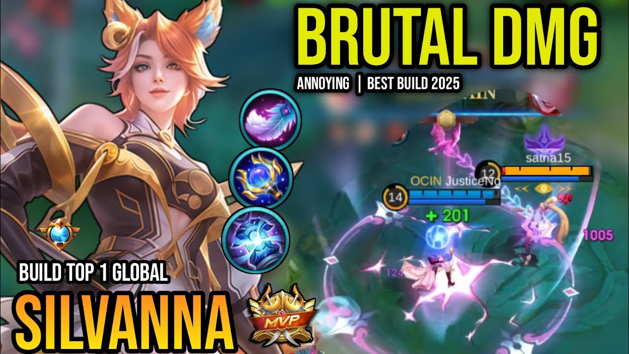 SILVANNA BEST BUILD 2025 | BUILD TOP 1 GLOBAL SILVANNA GAMEPLAY | MOBILE LEGENDS✓