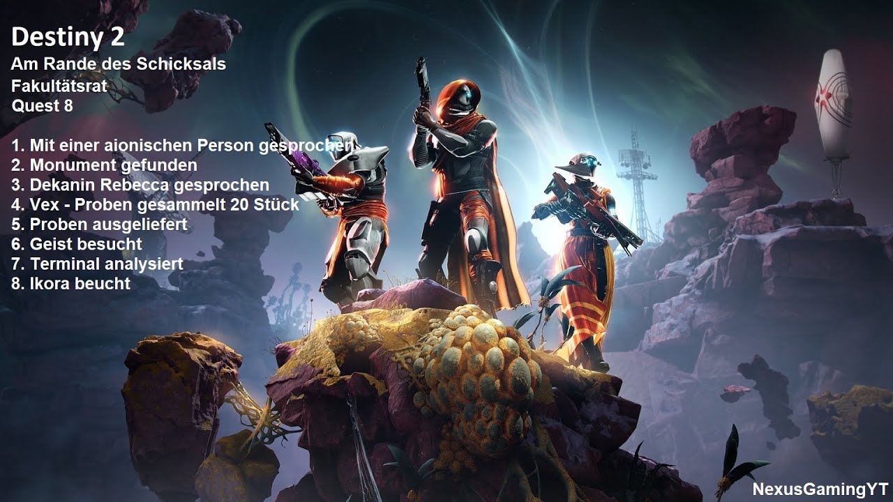 Destiny 2 : Am Rand des Schicksals Quest - Fakultätsrat Warlock 1080p German/Deutsch