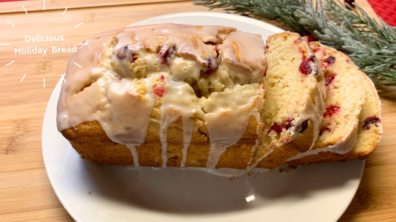 Holiday Lemon Cranberry Bread 🎁❤️