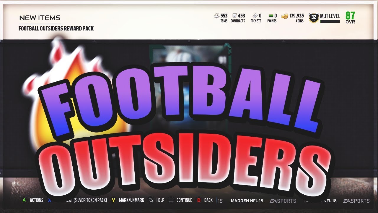 EPIC FOOTBALL OUTSIDERS PULL!! MUT 18!! NAT 18!!