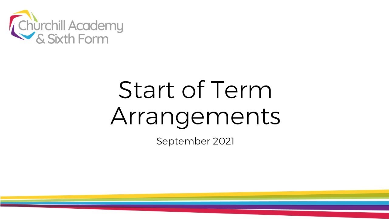 Start of term arrangements for September 2021