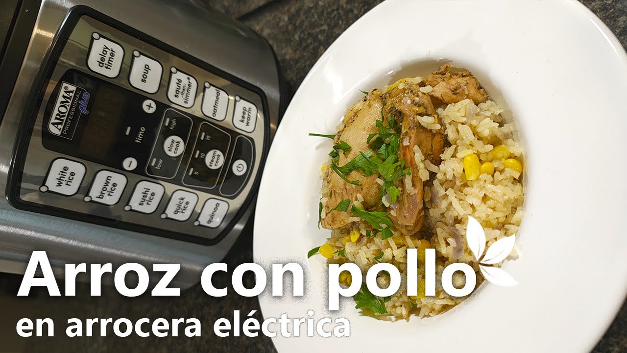 Prepara arroz con pollo | En arrocera eléctrica