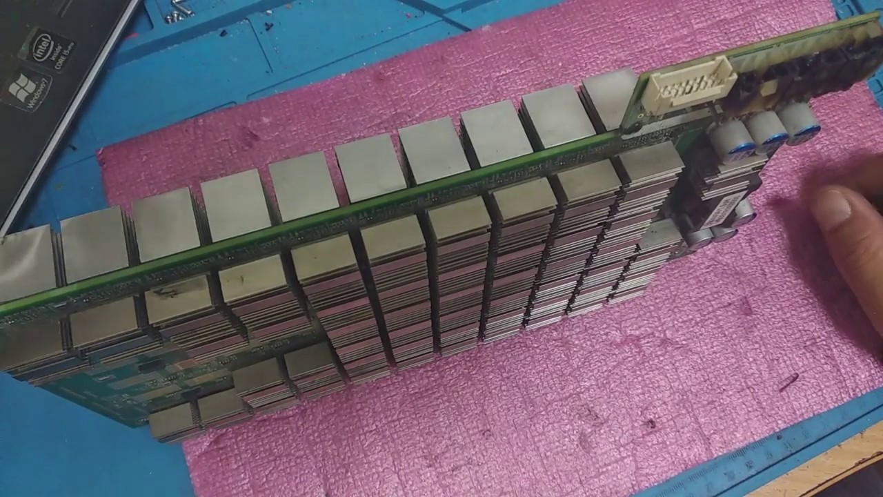 Асик antminer s9 ремонт хеш платы, замена разъемов.